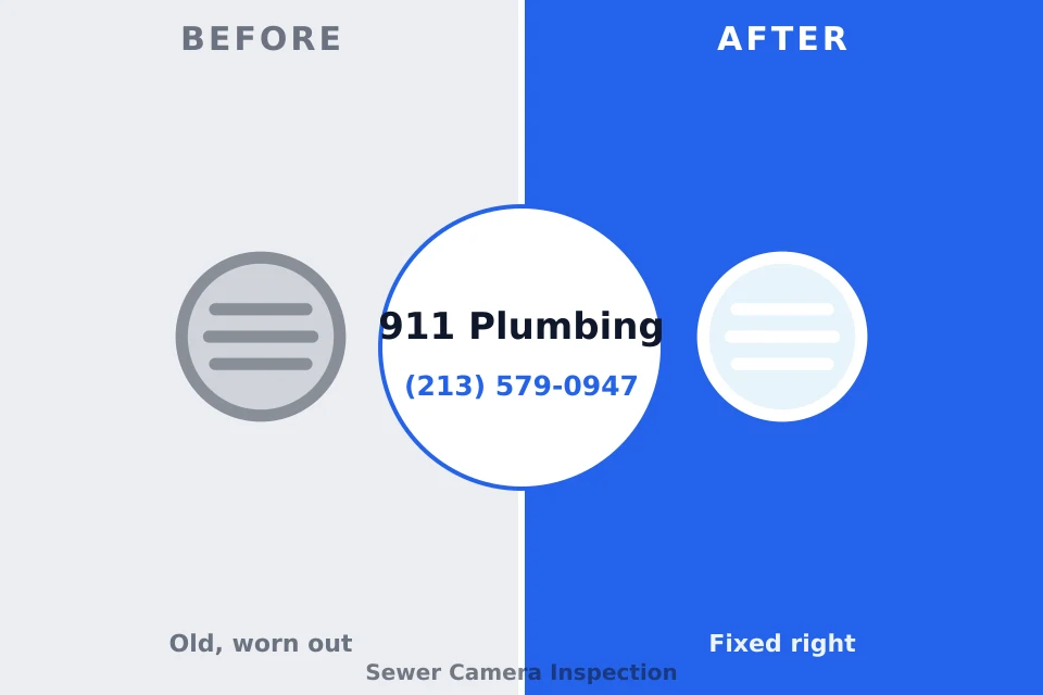 Before and after: plumbing repair South Wilton, CT